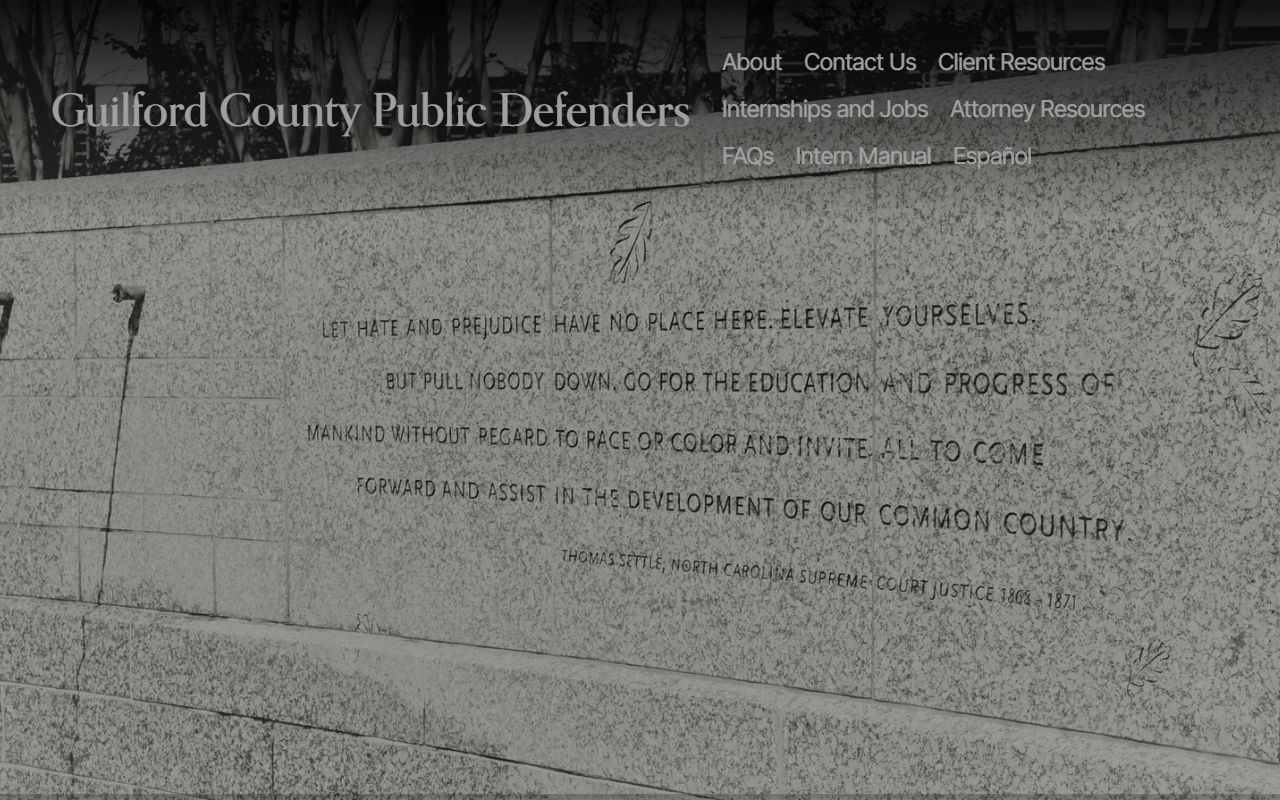 Guilford County District Court records Guilford Public Defender office