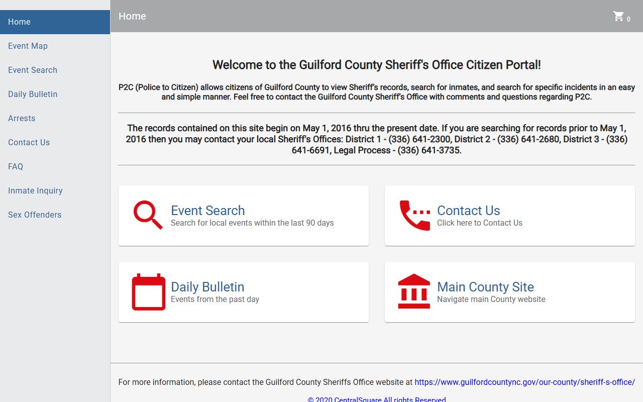 Guilford County inmate records Sheriff Police To Citizen portal