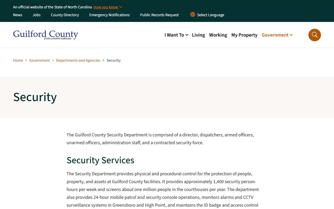 Guilford County Court records courthouse security and parking guidance