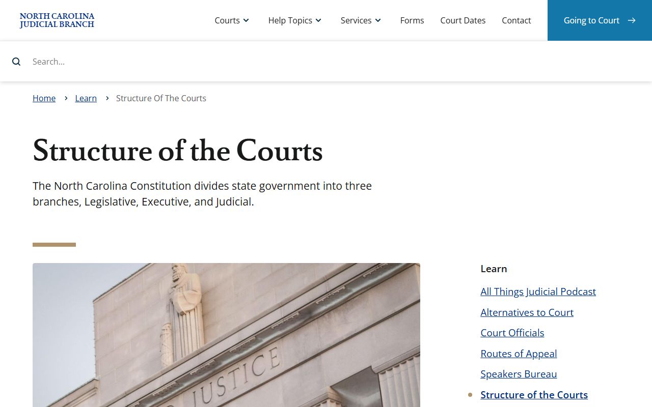 Guilford County Court records North Carolina court structure